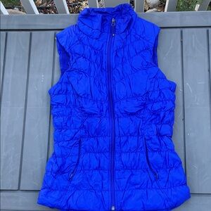Athleta Vibrant Blue Puffer Vest